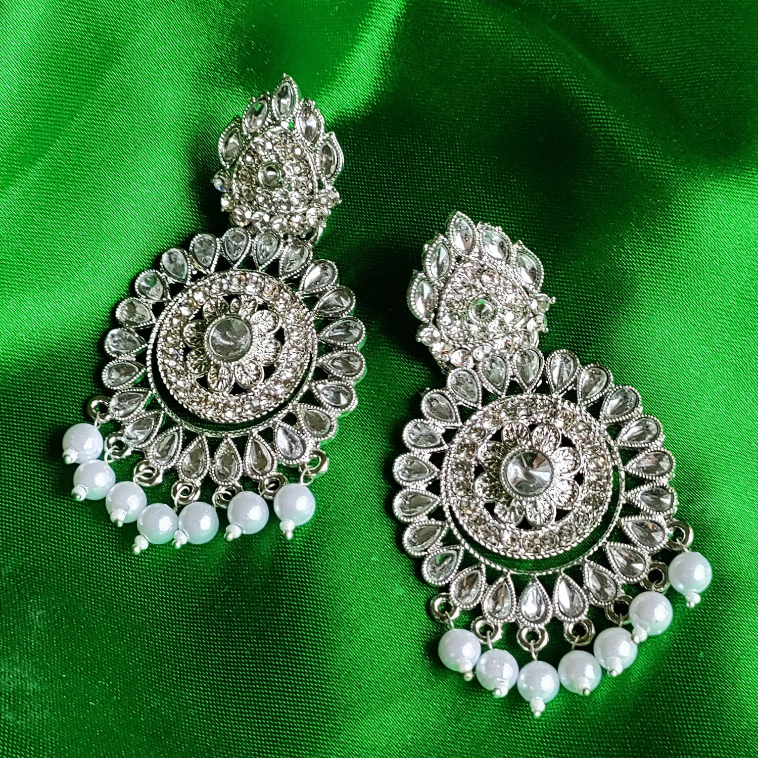 Buy C&G INDIAFashion Silver Jhumka Earrings And Maang Tikka Set For Girls  And Women Online at desertcartINDIA
